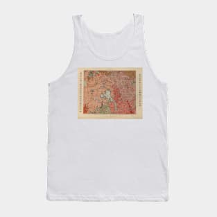 Old Yellowstone Geological Map (1904) Vintage National Park Geology Atlas Tank Top